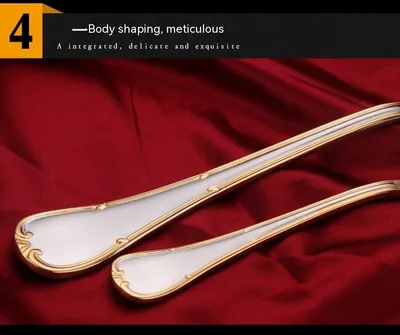 Knife Fork And Spoon Hotel Restaurant Western Tableware Household Light Luxury Tableware Set