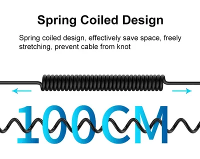 Suitable For DJI Osmo Pocket Camera 35mm Female Connector To Type-C Recording Spring Wire