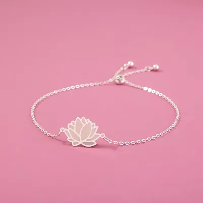 Fashion Personality Luminous Glow Lotus Pull Bracelet