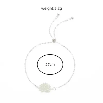 Fashion Personality Luminous Glow Lotus Pull Bracelet