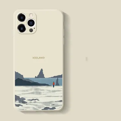 Transparent Phone Case Simple Straight Edge