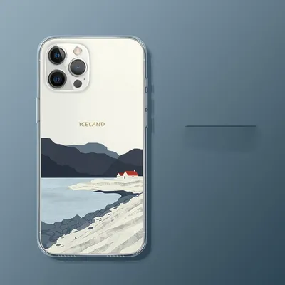 Transparent Phone Case Simple Straight Edge