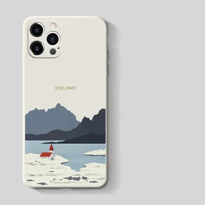 Transparent Phone Case Simple Straight Edge