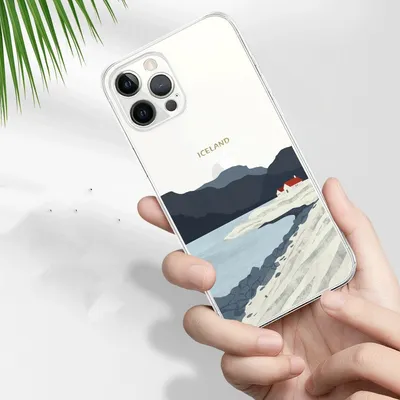 Transparent Phone Case Simple Straight Edge