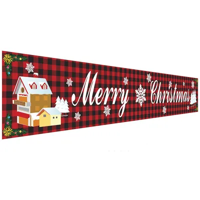 Christmas Party Decoration Supplies Banner Hanging Flag