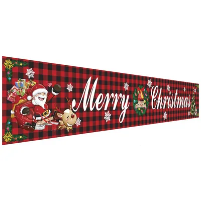 Christmas Party Decoration Supplies Banner Hanging Flag