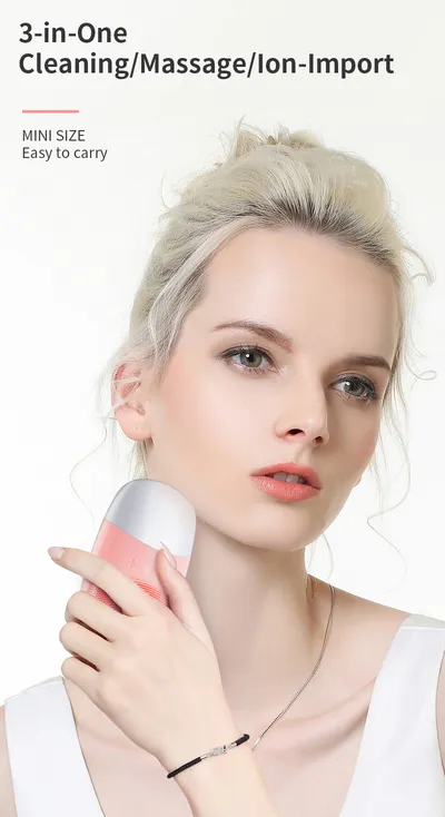 Mini Silicone Electric Face Cleansing Brush Electric Facial Cleanser Facial Cleansing Brush Skin Massager Skin Care Tools