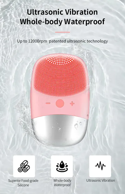 Mini Silicone Electric Face Cleansing Brush Electric Facial Cleanser Facial Cleansing Brush Skin Massager Skin Care Tools