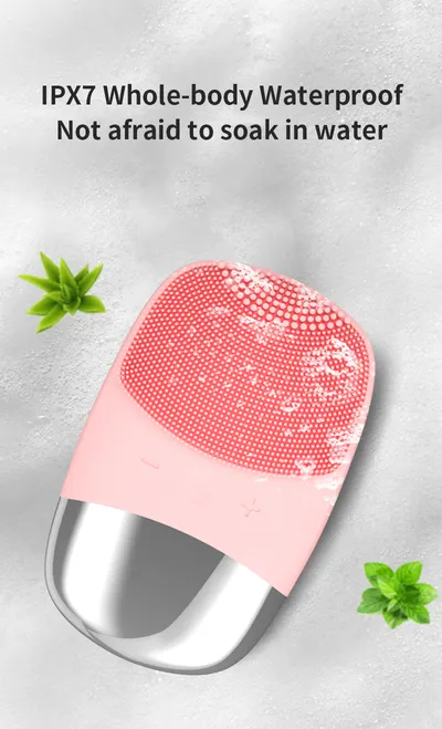 Mini Silicone Electric Face Cleansing Brush Electric Facial Cleanser Facial Cleansing Brush Skin Massager Skin Care Tools