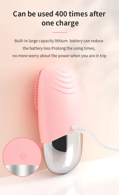 Mini Silicone Electric Face Cleansing Brush Electric Facial Cleanser Facial Cleansing Brush Skin Massager Skin Care Tools