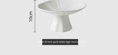 Ceramic Home Snacks High-leg Plate Display Dish