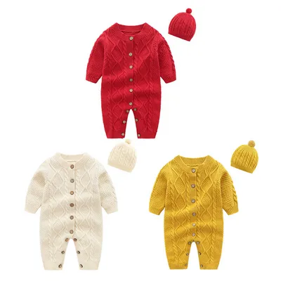 New autumn and winter baby onesies