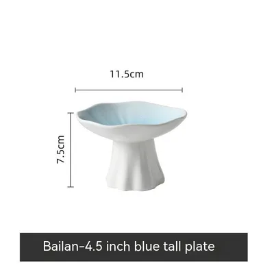 Ceramic Home Snacks High-leg Plate Display Dish