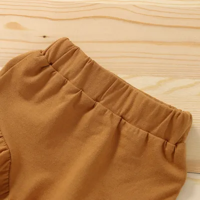 Romper Shorts Headscarf Baby Three-piece Set