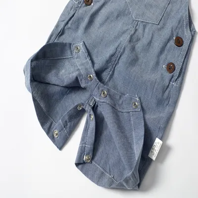 Baby BoysStrap Pants Jumpsuit Hat Three-piece Clothes
