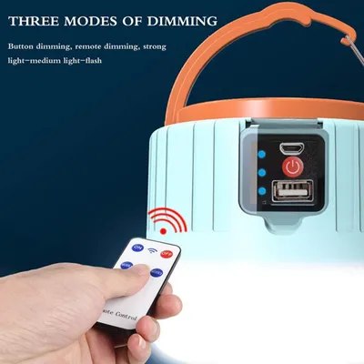 Outdoor LED solar charging remote control tent lamp