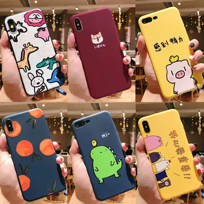 Compatible with Apple , Retro orange silicone phone case