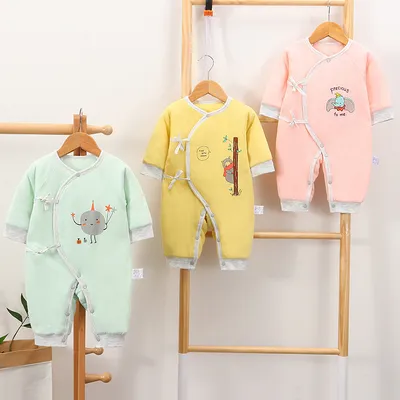 Baby warm one-piece clothes spring, autumn and winter