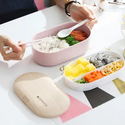 Oval simple lunch box