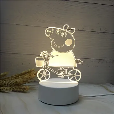 مصباح LED ثلاثي الأبعاد بتصميم كرتوني موفر للطاقة