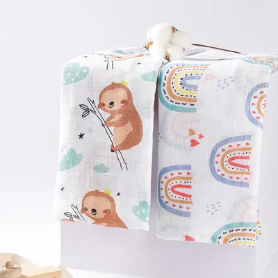Newborn baby bamboo fiber gauze