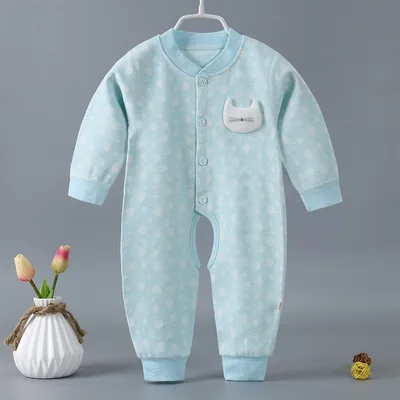 Spring new baby boneless one-piece long sleeves
