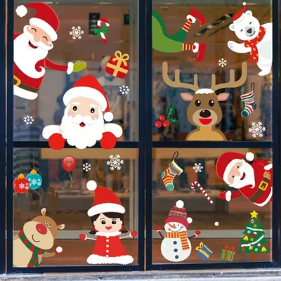 Door shop window sticker