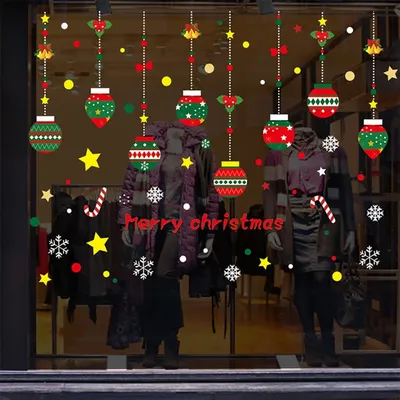 Door shop window sticker
