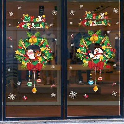 Door shop window sticker