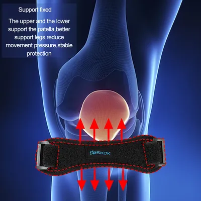 Sport Kneecap Silica Gel Kneepad Support Strap Gym Protector