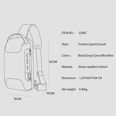 Men's messenger bag