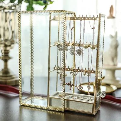 Glass copper bar storage box