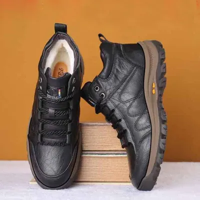 Thick suede shoes