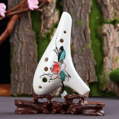 12 hole alto C universal hand-painted ocarina