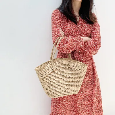 حقائب يد نسائية عصرية من الخيزران (الراتان)
