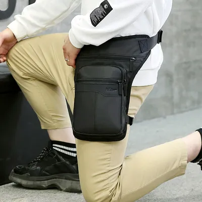 Motorcycle riding waist and leg bag outdoor tactical multi-function package