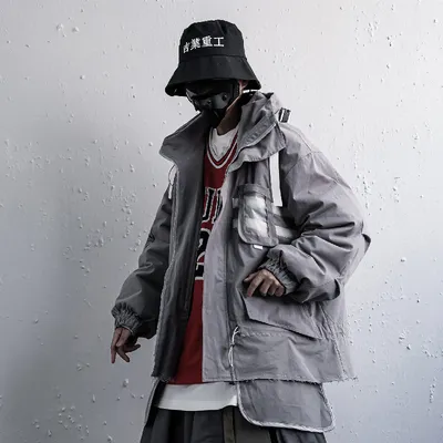 Jiye heavy industry winter new detachable liner mobile printing tooling cotton padded jacket