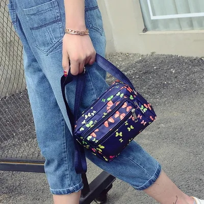 Women's New Nylon Pattern Small Cloth Bag