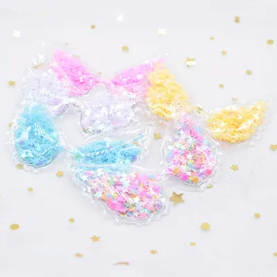 Cartoon PVC Colorful Angel Wings Decoration Accessories
