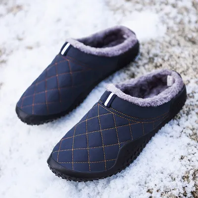Anti-Slip Bag Heel Half-Tow Dual Purpose Cotton Shoes