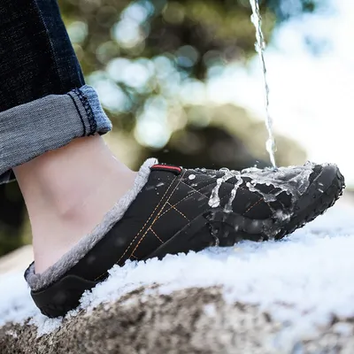 Anti-Slip Bag Heel Half-Tow Dual Purpose Cotton Shoes