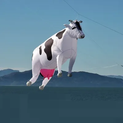 Mechanical Nylon Cloth Soft Cow Kite Pendant