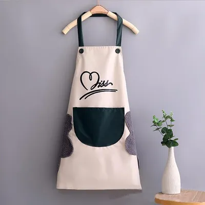 Fashion Home Smock Kitchen Hand Wipe Antifouling Apron