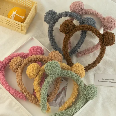 Korean Hair Ball Headband Plush Headband Cute Hair Accessories Net Red Headwear
