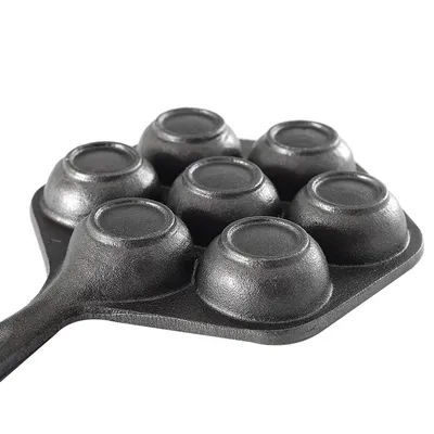 Household Cast Iron Oversize 5cm Pot Mould 7 Hole Cake Mould