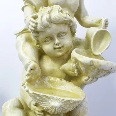 Nordic Creative Flowing Water Resin Decoration Little Angel Outdoor Villa Courtyard Decoration
