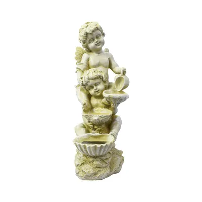 Nordic Creative Flowing Water Resin Decoration Little Angel Outdoor Villa Courtyard Decoration
