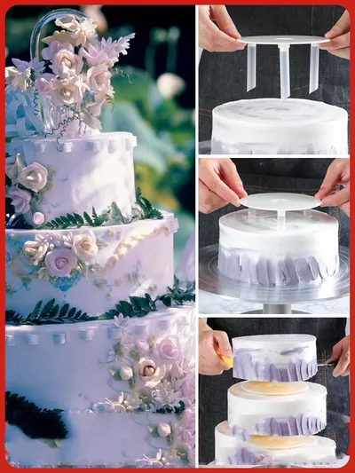 Double-Layer Cake Piling Bracket, Multi-Layer Fixed Gasket, Straw Support Frame