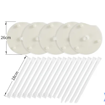 Double-Layer Cake Piling Bracket, Multi-Layer Fixed Gasket, Straw Support Frame