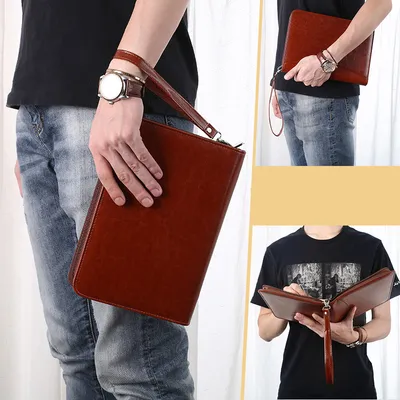 A5 Business Manager Folder Creative Zipper Bag Office Folder Work Meeting Record Book